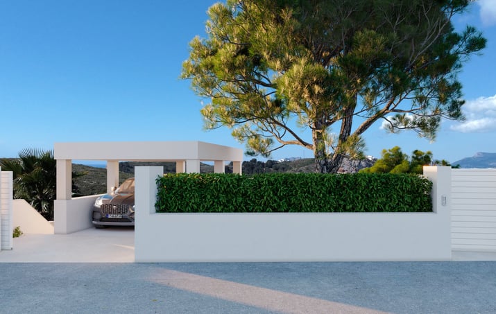 Villa with covered parking in Cumbre del Sol